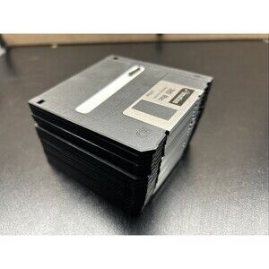 Lot of 20 Imation 3.5” Black Floppy Disks 1.44MB 2HD IBM Tested & Formatted